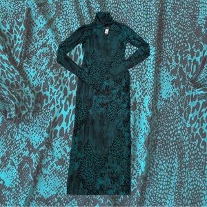 AFRM Shailene Mesh SNAKE PRINT Dress